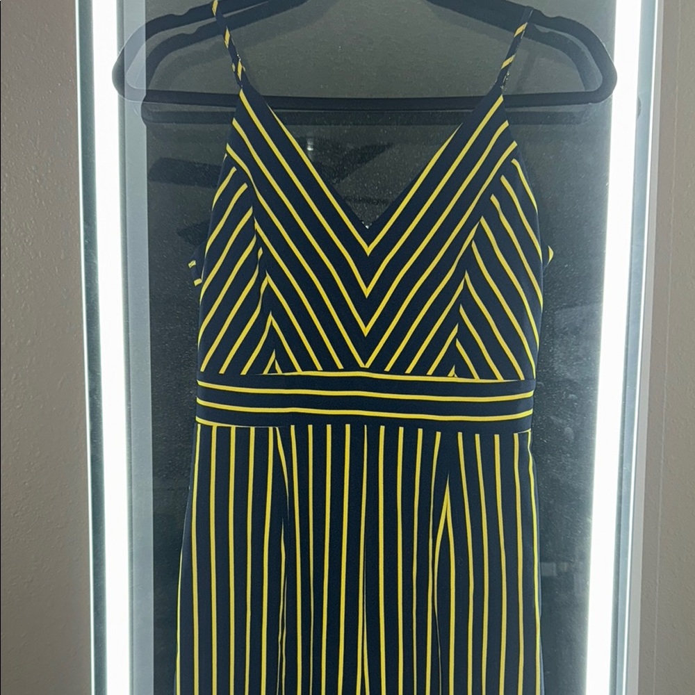 COPY - Yellow and Blue Wide Leg Jumpsuit for Night Out